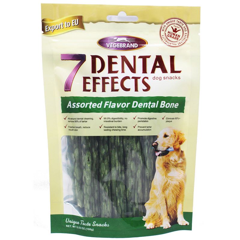 Xương gặm sạch răng cho chó vị tổng hợp VEGEBRAND 7 Dental Effects Assorted Flavor Dental Bone-66