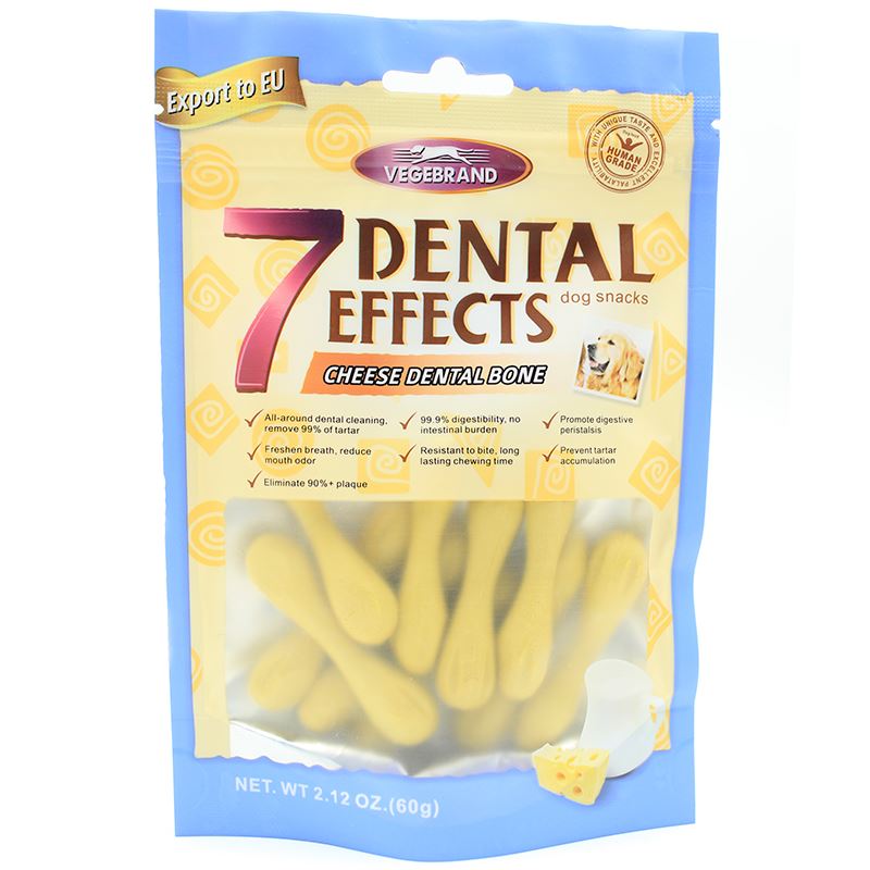 Xương gặm sạch răng cho chó vị phô mai VEGEBRAND 7 Dental Effects Cheese Bone-71