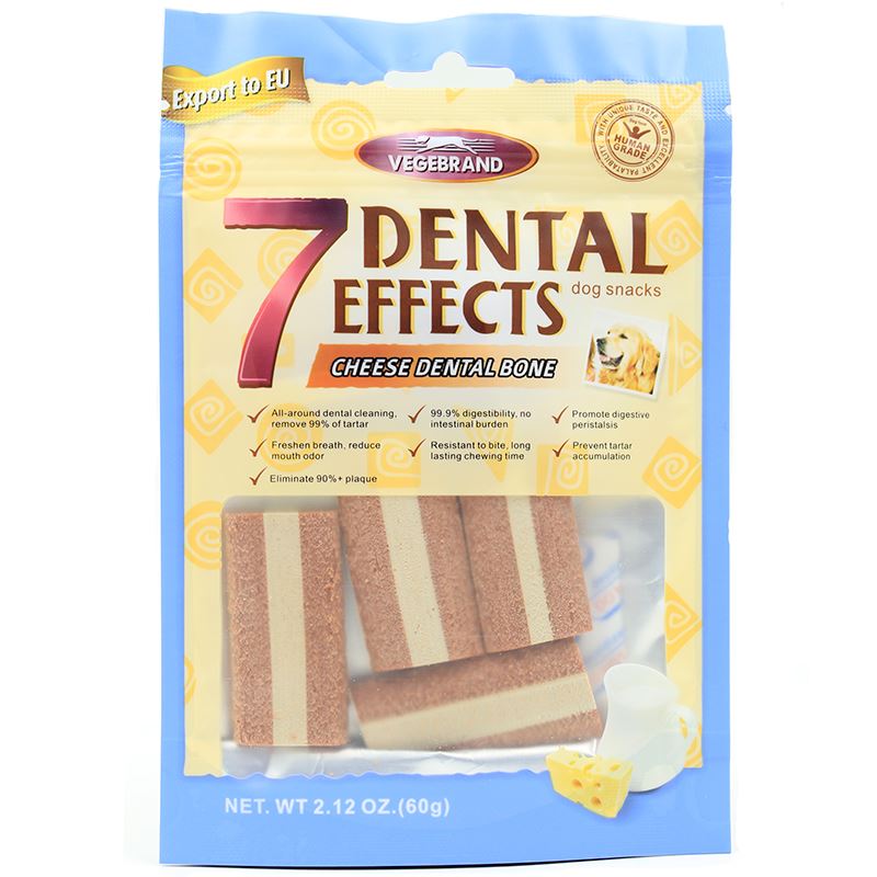 Xương gặm sạch răng cho chó vị bò phô mai VEGEBRAND 7 Dental Effects Cheese Beef Bone-74